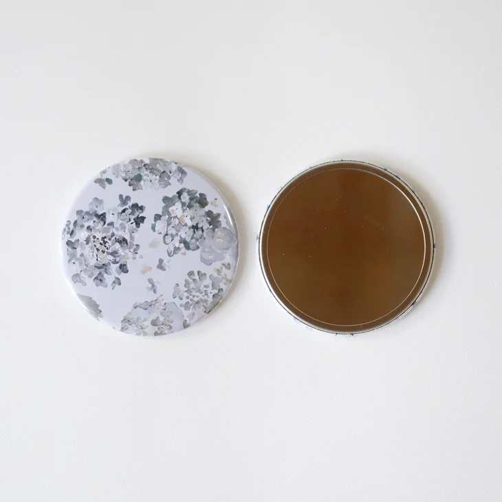 otsukiyumi | compact mirror ajisai (gray) | コンパクトミラー 手鏡 携帯ミラー 水彩 かわいい ギフト プレゼント