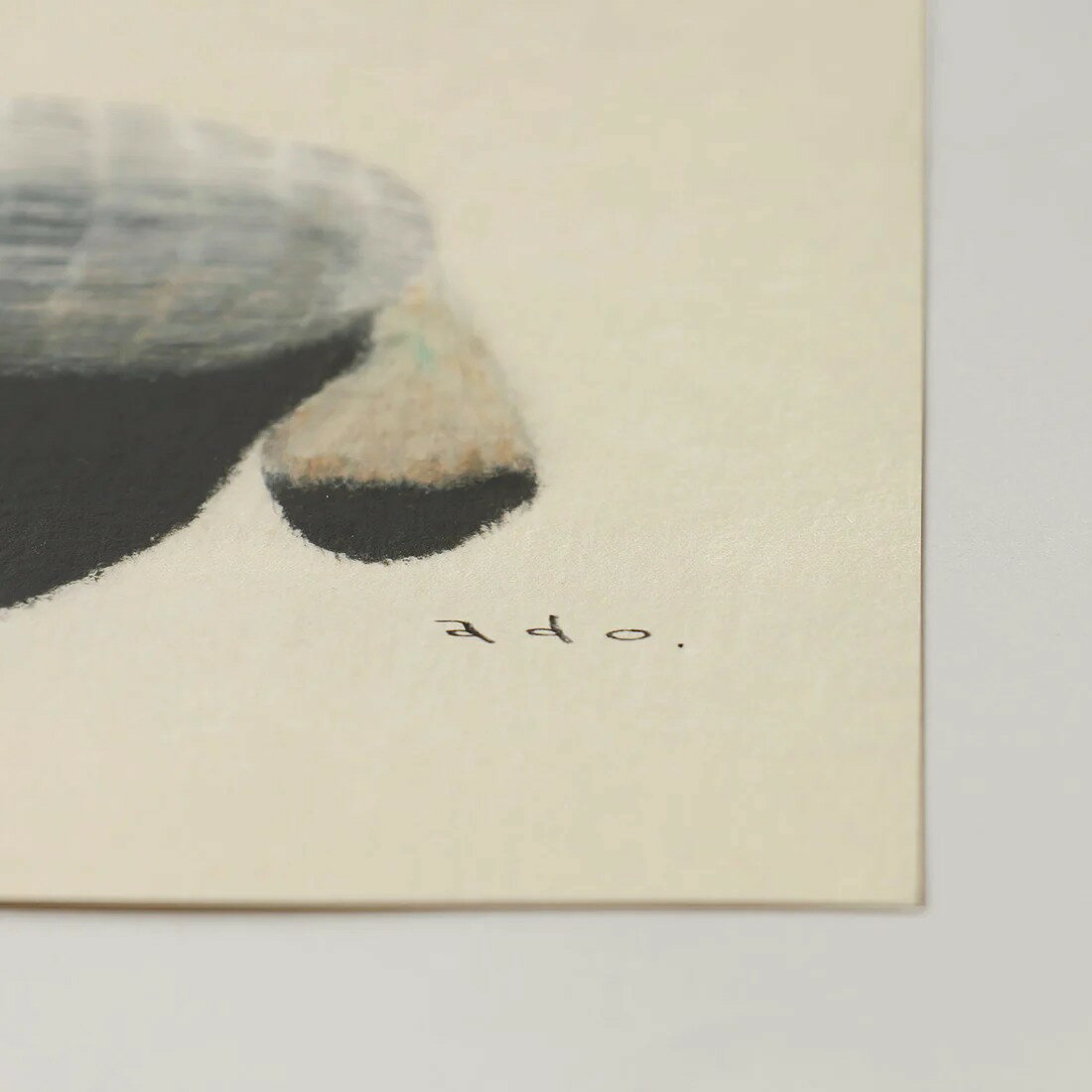 a good view | タヌキ | 20x20cm 北欧 アートポスター たぬき おしゃれ リビング ado 渡辺真希子