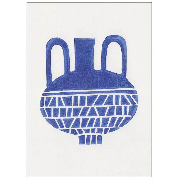 【アウトレット】Alisa Galitsyna | Linocut Vase #6 | A4 アートプリント/アートポスター 北欧 花瓶 ..