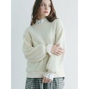 MAGALI | クォーターニット・フリルプルオーバー (ivory) | トップス マガリ