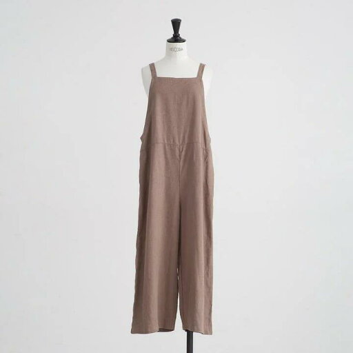 HEAVENLY (ヘブンリー) | 6×6 HEAVY LINEN SALOPETTE (グレージュ) | サロペット シンプル HEAVENLY (ヘブンリー) | 6×6 HEAVY LINEN SALOPETTE (グレージュ) | サロペット シンプル
