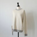 【SALE セール】MANUAL ALPHABET (マニュアルアルファベット) | RAGLAN SLEEVE ATHLETIC KNIT (ecru / mocha) | トップス シンプル
