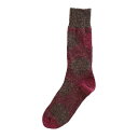 Homie (ホミー) | NEP JACQUARD DOT SOCKS (burgundy/black) | ソックス シンプル お洒落