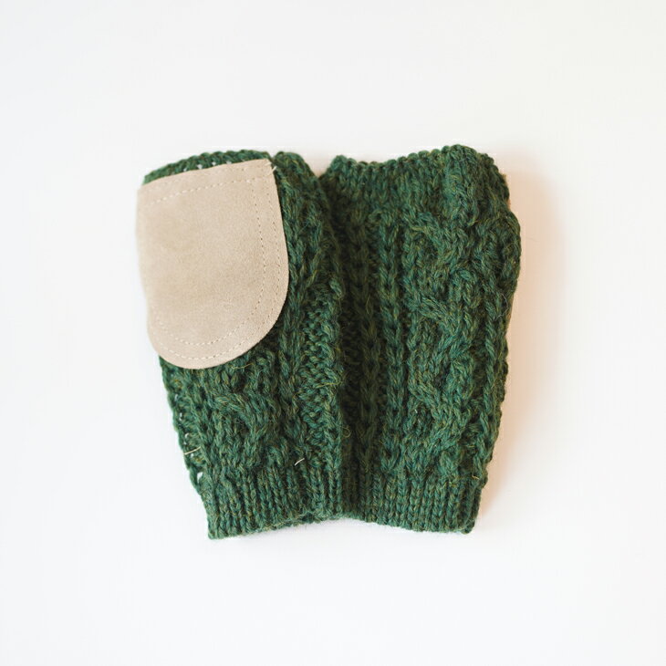 HIGHLAND2000 (ハイランド2000) | Mittens With Suede BW (celtic green) | 手袋 グローブ シンプル あたたかい