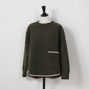 LUEUF (ルフ) | トリップウールプルオーバー (khaki/pinkbeige) | トップス プルオーバー お洒落