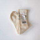 SHOWATABE | 80's Skater Socks Organic (ecru x blue / orange / purple / gray) | ソックス 靴下 デカ シンプル おしゃれ オシャレ 履きやすい(4)