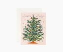 RIFLE PAPER CO. | シャイニングツリー (GCX049) | クリスマス グリーティングカード 箔押し