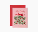 RIFLE PAPER CO. | メリークリスマス・ミスルトゥ (GCX090) | クリスマス グリーティングカード 箔押し