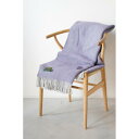 TWEEDMILL | Herringbone Lavender & Silver Gray Throw | スロー (150x183cm) ツイードミル ブラ...