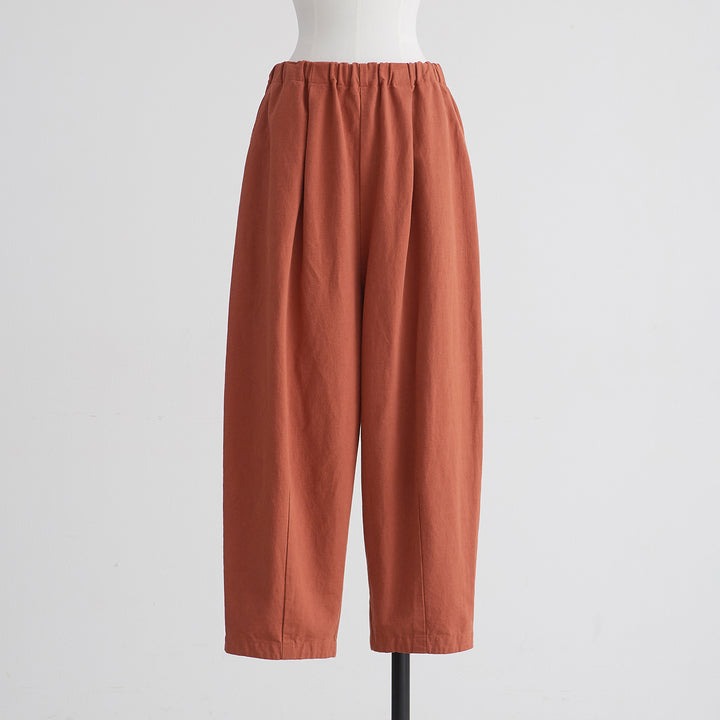 【年越し・新春福袋セール】HEAVENLY (ヘブンリー) | LINEN CANVAS EASY PANTS (terracotta) | ボトムス シンプルの商品画像