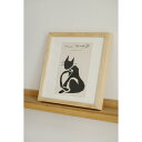HENRI MATISSE (アンリ・マティス) | Black Cat | アートプリント/アートポスター フレーム付き 置き・掛け兼用 北欧 スカンジナビア...