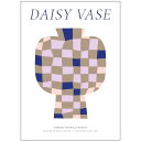 Hello Atelier | Daisy Vase 04 | A5 アートプリント/アートポスター 北欧 デンマーク メール便送料無料
