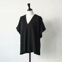 【SALE セール】NARU (ナル) | コットンジロンラムロール配色ハイネックニット (black) | トップス シンプル お洒落