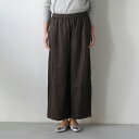 【SALE セール】TUTIE. (ツチエ) | リネンコクーンパンツ (brown) | ボトムス お洒落 シンプル(4)