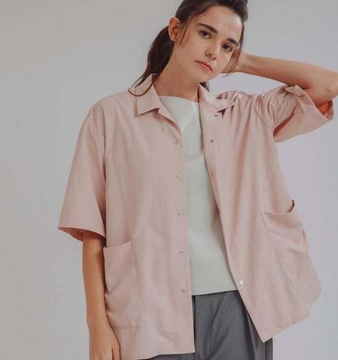 ��ǯ�ۤ�������ʡ�ޥ������amne (�����) | NYLON park shirts (pink) | size 1 / size 3 �ȥåץ� ����ץ�