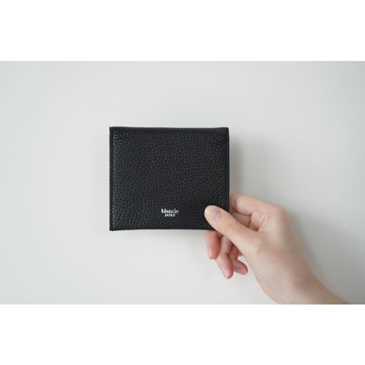 blancle (ブランクレ) | S.LEATHER DOUBLE HOOK WALLET (black / taupe) | 財布 ウォレット コンパクト..