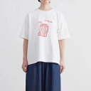 HEAVENLY (ヘブンリー) | PRINT T-SHIRT "WAO" (off x red) | Tシャツ 猫 キャット