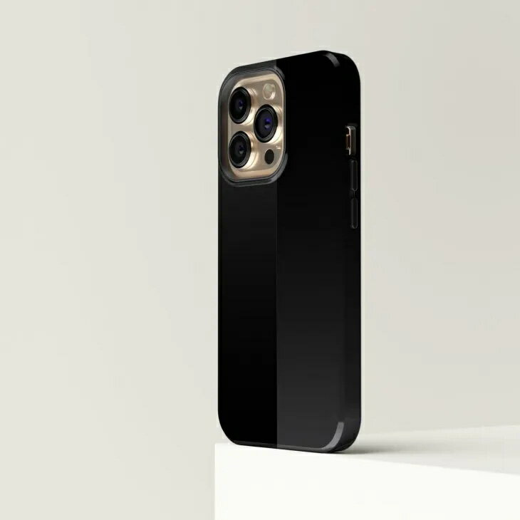 CASE-FACE | Two Tone Black on Black Gradient MagSafe iPhoneケース (iPhone 16/16 pro/16 pro max/15) アイフォン アイフォンケース カバー シンプル おしゃれ 耐衝撃 マグセーフ対応 スマホケース ワイヤレス充電対応 北欧デザイン ミニマリスト