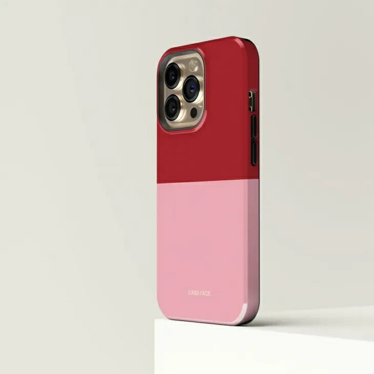 CASE-FACE | Bicoloured Red & Pink MagSafe iPhoneケース (iPhone 16/16 pro/16 p...