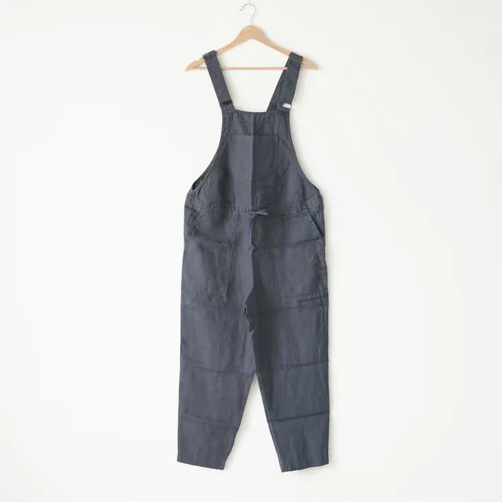 サロペット オールインワン パンツ レディース 夏 ホルターネック サイドスリット ロング丈 スリム 細身 ジップアップ ポケット おしゃれ 緑