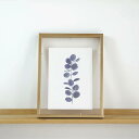 COLOR WATERCOLOR | Eucalyptus Canvas Fine Art Print #5 | A4 アートプリント/ポスター メール便送料無...