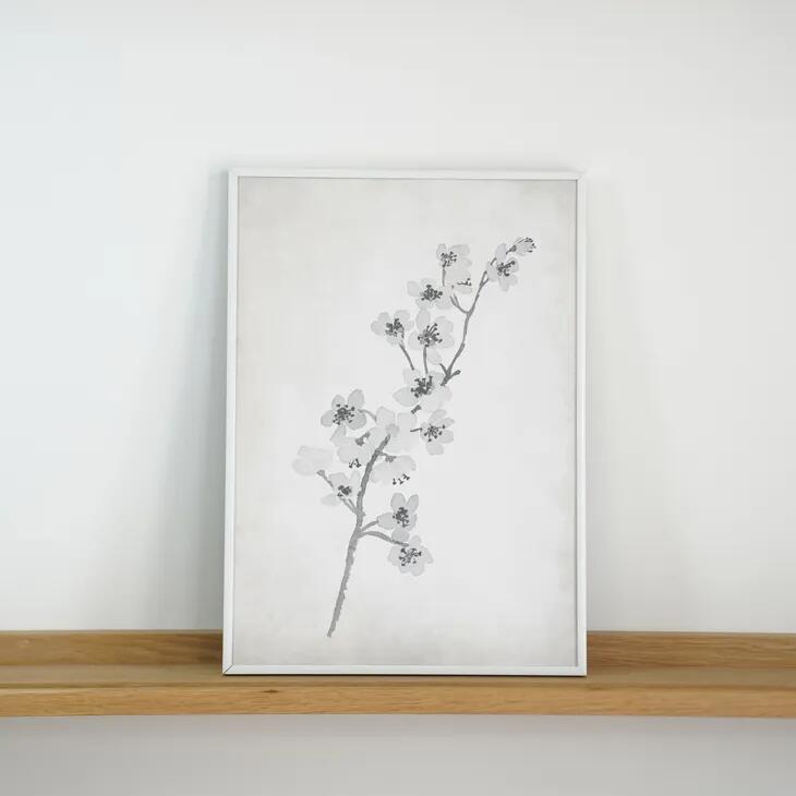 COLOR WATERCOLOR | Cherry Blossom White Art Print #3 | A3 アートプリント/ポスター 北欧 シンプル ..