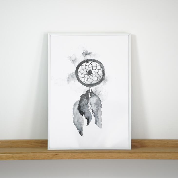 COLOR WATERCOLOR | Dreamcatcher #2 | A3 アートプリント/ポスター 北欧 シンプル おしゃれ