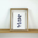 COLOR WATERCOLOR | Eucalyptus Canvas Fine Art Print #7 | A4 アートプリント/ポスター メール便送料無...
