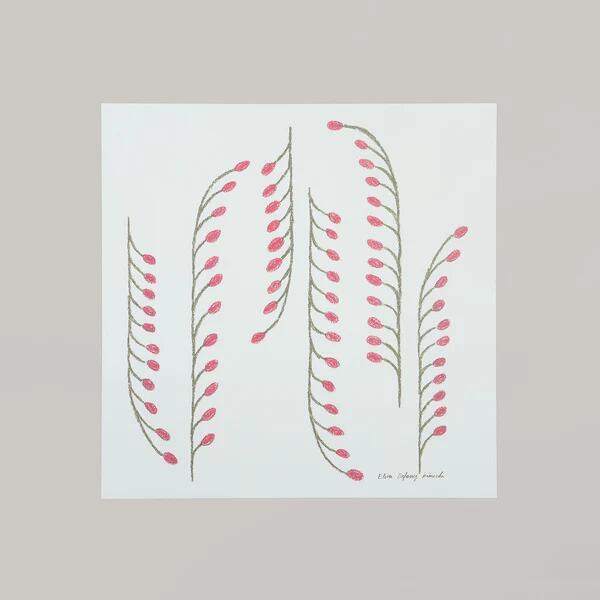 a good view | dream plants (pink) | 30x30cm 北欧 アートポスター おしゃれ リビング ドリームプランツ エリザ デフォッセ・菊地