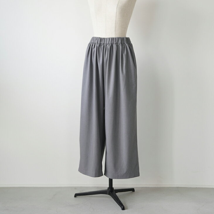 【年越し・新春福袋セール】LUEUF (ルフ) | ギャザーパンツ (gray / beige) | ボトムス シンプル お洒落