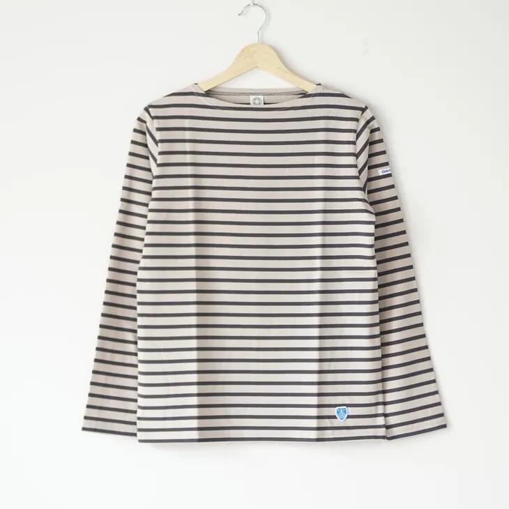 ��ǯ�ۤ�������ʡ�ޥ������ORCIVAL | BFJ BOAT NECK L/S P.O. size 2 (oyster x coal/wine x pink)...