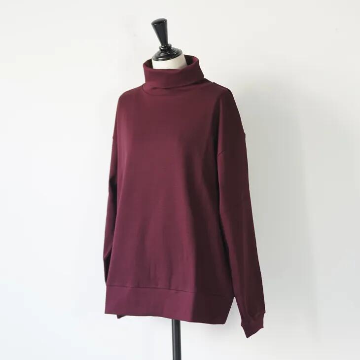 amne (アンヌ) | HONEYCOM turtle (burgundy) | size 1 ハニカムタートルネック 25AW