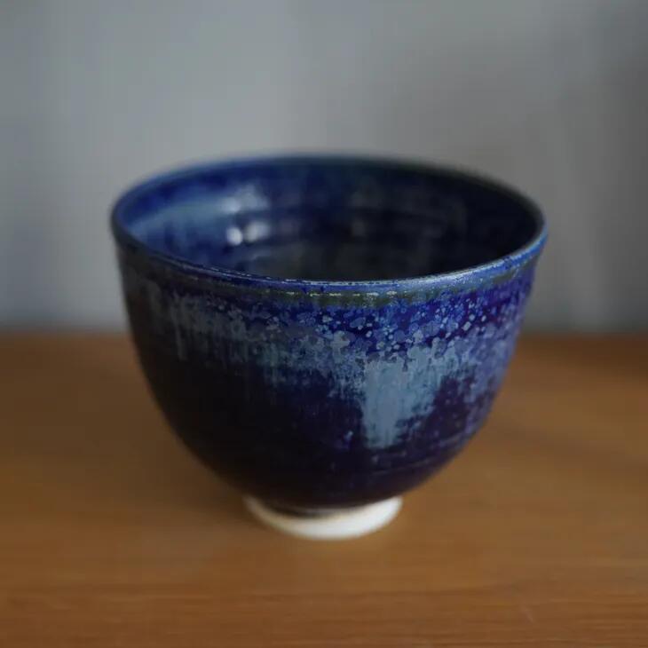 Scandinavian Studio pottery 1960's (cobalt blue) | フラワーベース スウェーデン ヴィンテージ 花瓶