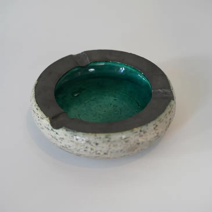 Arol Keramik Norwegian Pottery Ashtray | 陶器灰皿 | 北欧ヴィンテージ ノルウェー 陶器 彫刻 置物 ミッドセンチュリー 1960年代