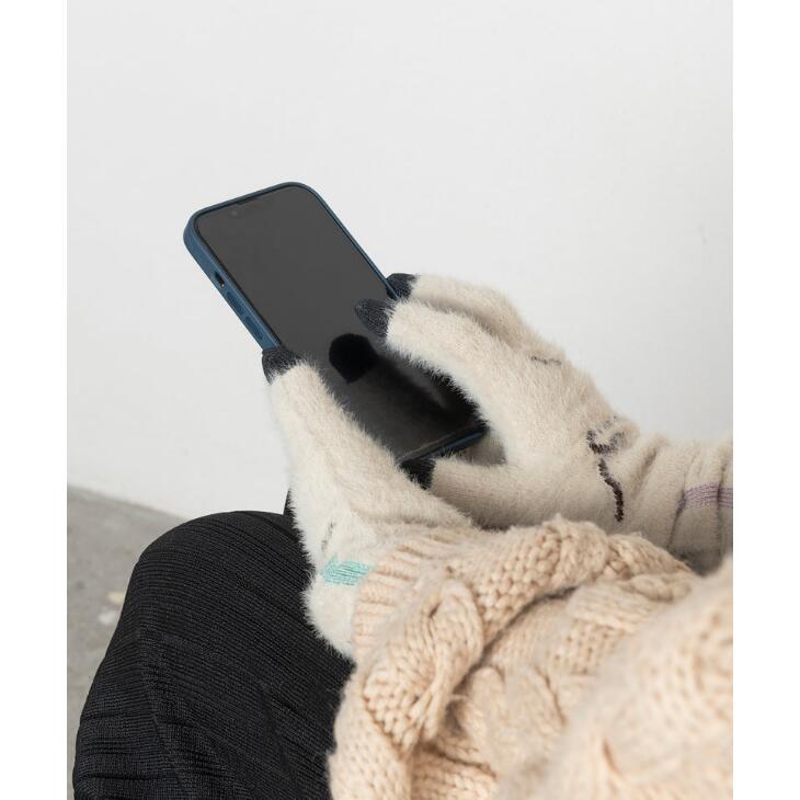 TRICOTE (�ȥꥳ��) | HANDLINE GLOVES (ivory / gray) | ���� �������� �ɥ������󥰥ǥ����� �ۿ� ���� ��ʪ ��ޯ...