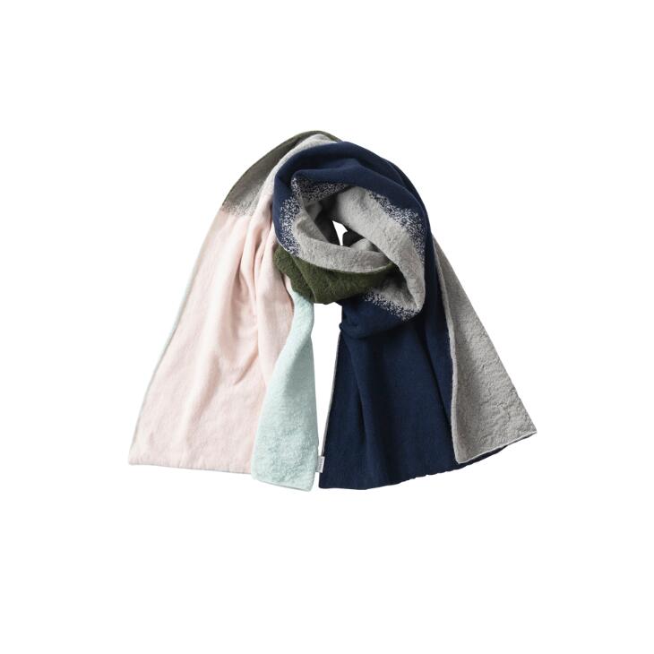 TRICOTE (トリコテ) | GRADATION MUFFLER (pink) | マフラー ミックスマフラー グラデーション リバーシブル 配色 お洒落 おしゃれ 秋冬 小物