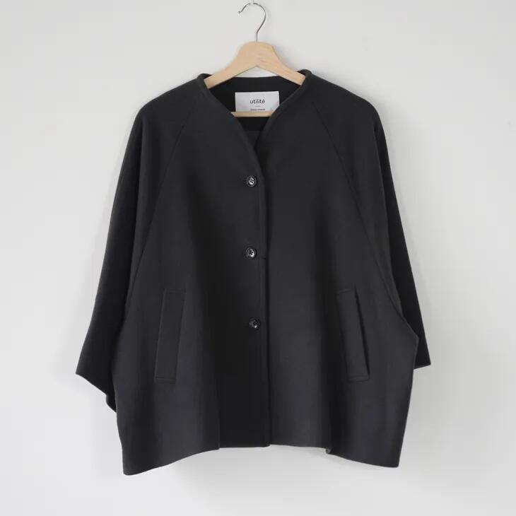 utilite (ユティリテ) | スーパービーバー ポンチョコート (グレー) | アウター ジャケット ポンチョ 25AW
