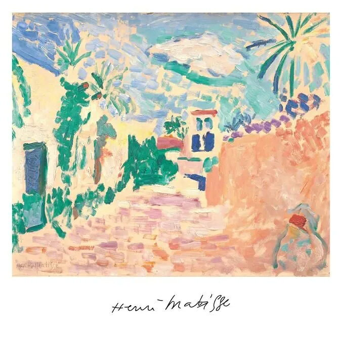 Henri Matisse | Summer in the Alley | 50x50cm アートポスター 北欧 デンマーク 500x500mm