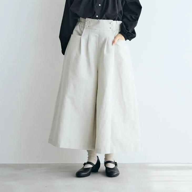 Rakuten - MAGALI | ハイカウントコットンリネン・コクーンパンツ (オートミール) | マガリ ボトムス パンツ