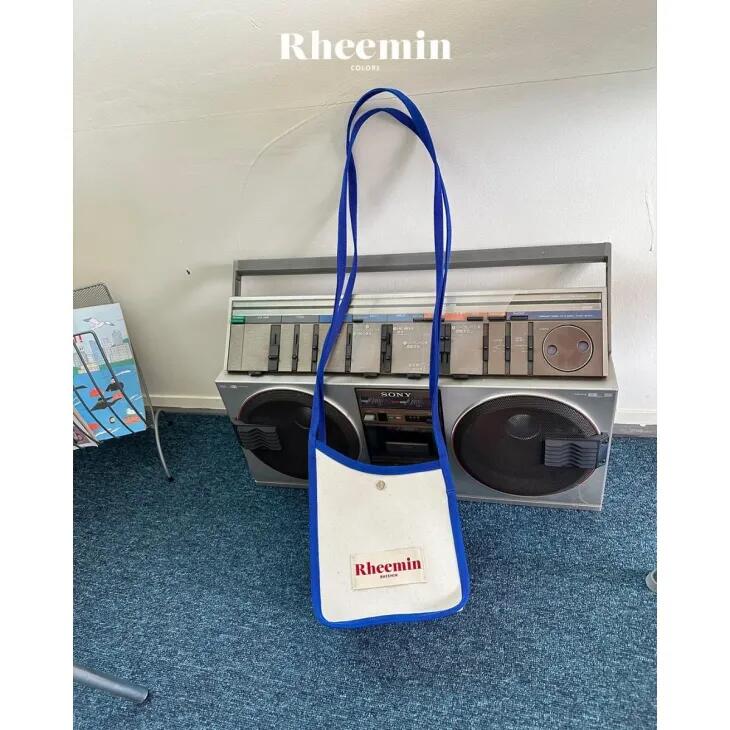 Rakuten - Rheemin (リーミン) | SLASH CANVAS MINI (blue) | キャンバス ショルダーバッグ 韓国
