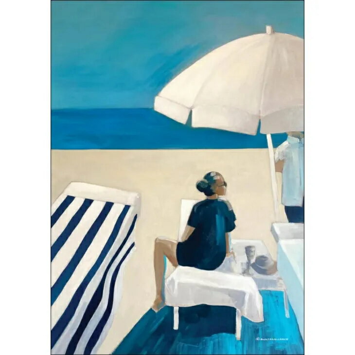 Art Alex | Mediterranean Beach Siesta 2 | A3 アートプリント/アートポスター 北欧 デンマーク 297x420mm
