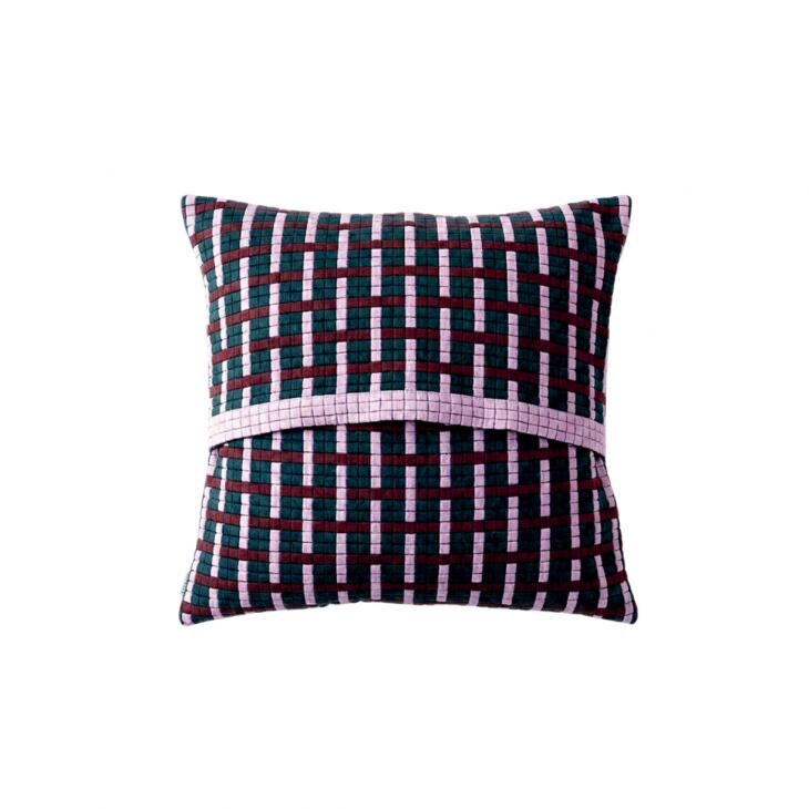 TRICOTE (トリコテ) | WEAVING PATTERN CUSHION COVER (green blue) | クッションカバー リビング シンプル トリコテ [3]