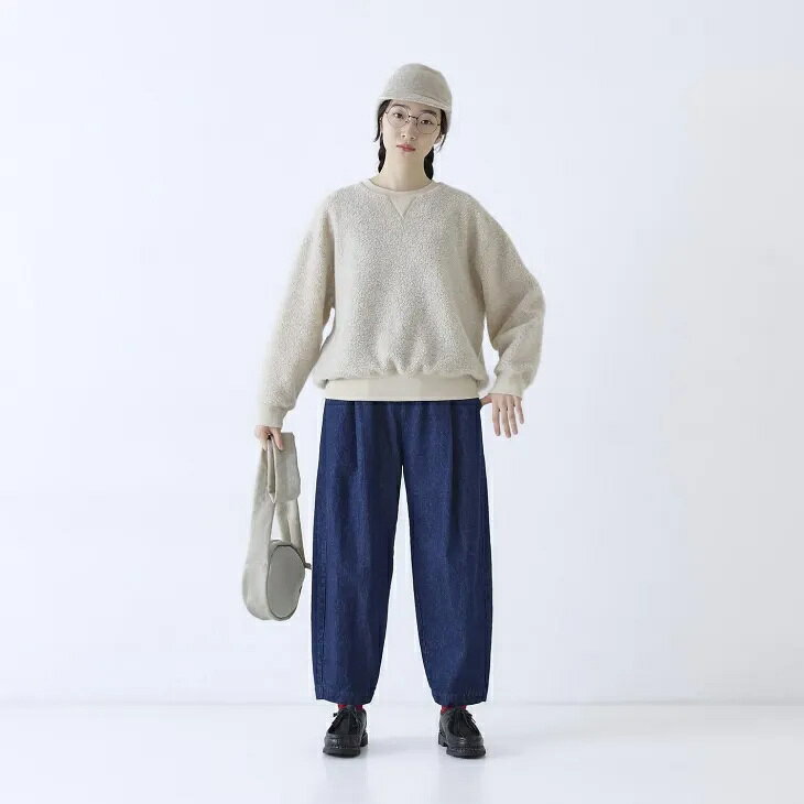 Cion (シオン) | デニムスクイーズパンツ(インディゴ) | レディース デニムパンツ テーパードパンツ イージーパンツ ジーンズ コットン 綿 ウエストゴム インディゴ ゆったり ロングパンツ ナチュラル シンプル 大人カジュアル 日本製 auc-hafen-10033405 北欧雑貨と音楽 HAFEN ハーフェン パッケージ画像