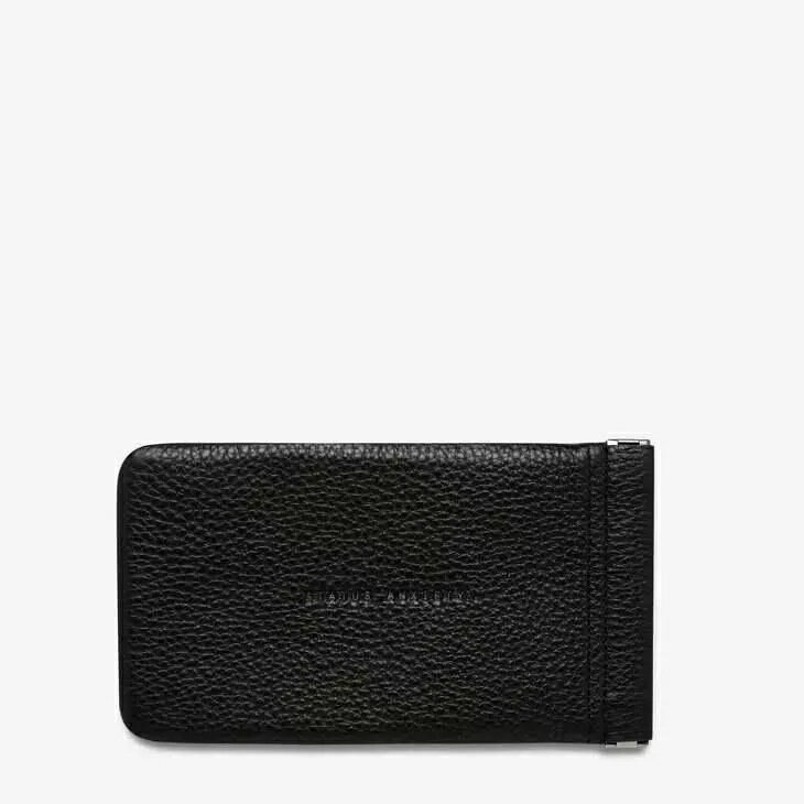 STATUS ANXIETY | Keepsake Sunglasses Case (black) | 眼鏡ケース サングラスケース レザーケース 本革 メガネケース サングラス収納 ブラック 黒 シンプル おしゃれ ミニマル ギフト プレゼント