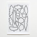 ELOISE RENOUF | Linear Leaves (portrait) | A4 アートプリント/ポスター【送料無料 北欧 インテリア ボタニカル ア...