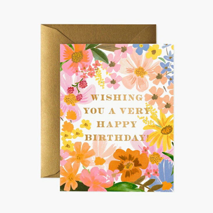 RIFLE PAPER CO. | マーガレット・バースデー (GCB074) | 誕生日祝い | グリーティングカード【ライフルペーパー ステーショナリー 手...