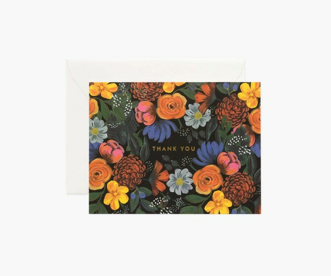 RIFLE PAPER CO. | ODETTE THANK YOU (GCT037) | グリーティングカード【ライフルペーパー ステーショナリー 手紙 ギフ...