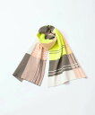 ySALE Z[zTRICOTE | STRIPE CHECKERD MUFFLER (yellow) |  }t[ h gRe