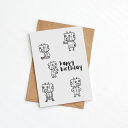 GREENWICH PAPER STUDIO | CHILDREN'S ROBOT BIRTHDAY CARD (GPS-10) | グリーティングカード 誕生日