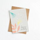 楽天北欧雑貨と音楽 HAFEN ハーフェンGREENWICH PAPER STUDIO | MODERN FLORAL BIRTHDAY CARD （GPS-33） | グリーティングカード 誕生日